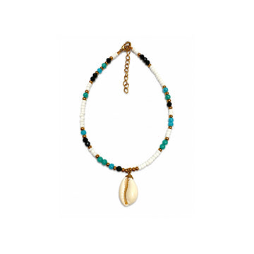 Cavo Blu Cowrie Shell Anklet