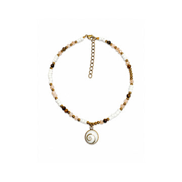 Shiva Eye Moonstone Anklet