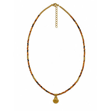 Petit Shell Tiger's Eye Necklace
