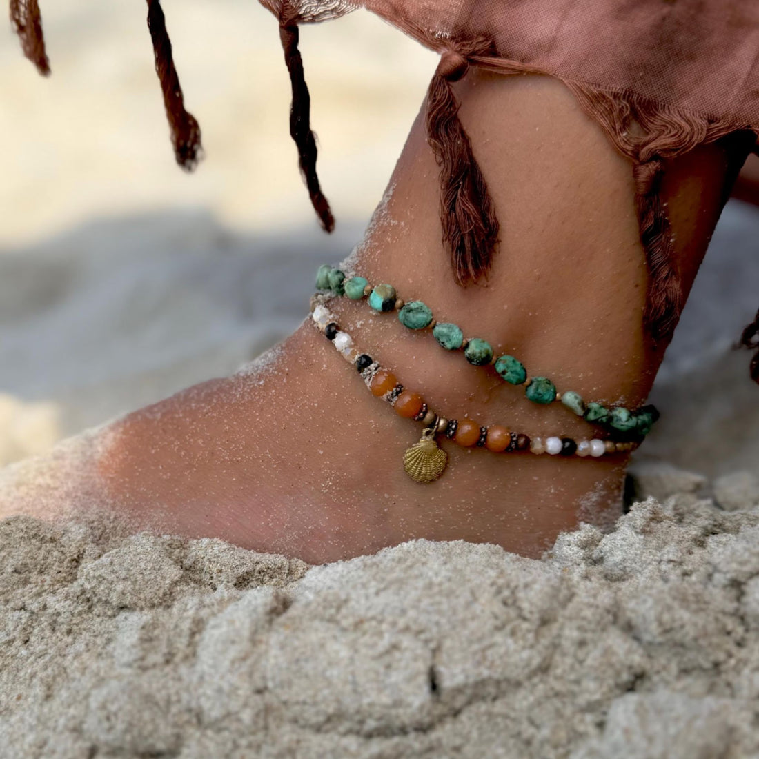 Soleil Sunstone Anklet