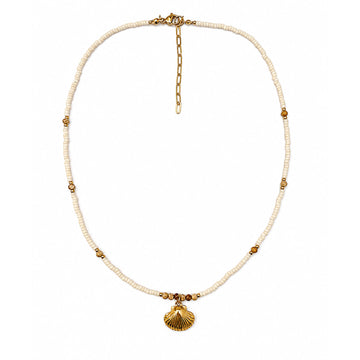 Milos Shell Beaded Necklace