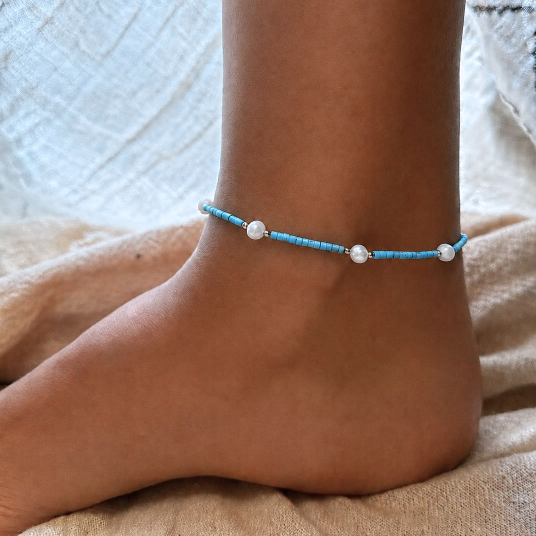 Serena Blue Anklet